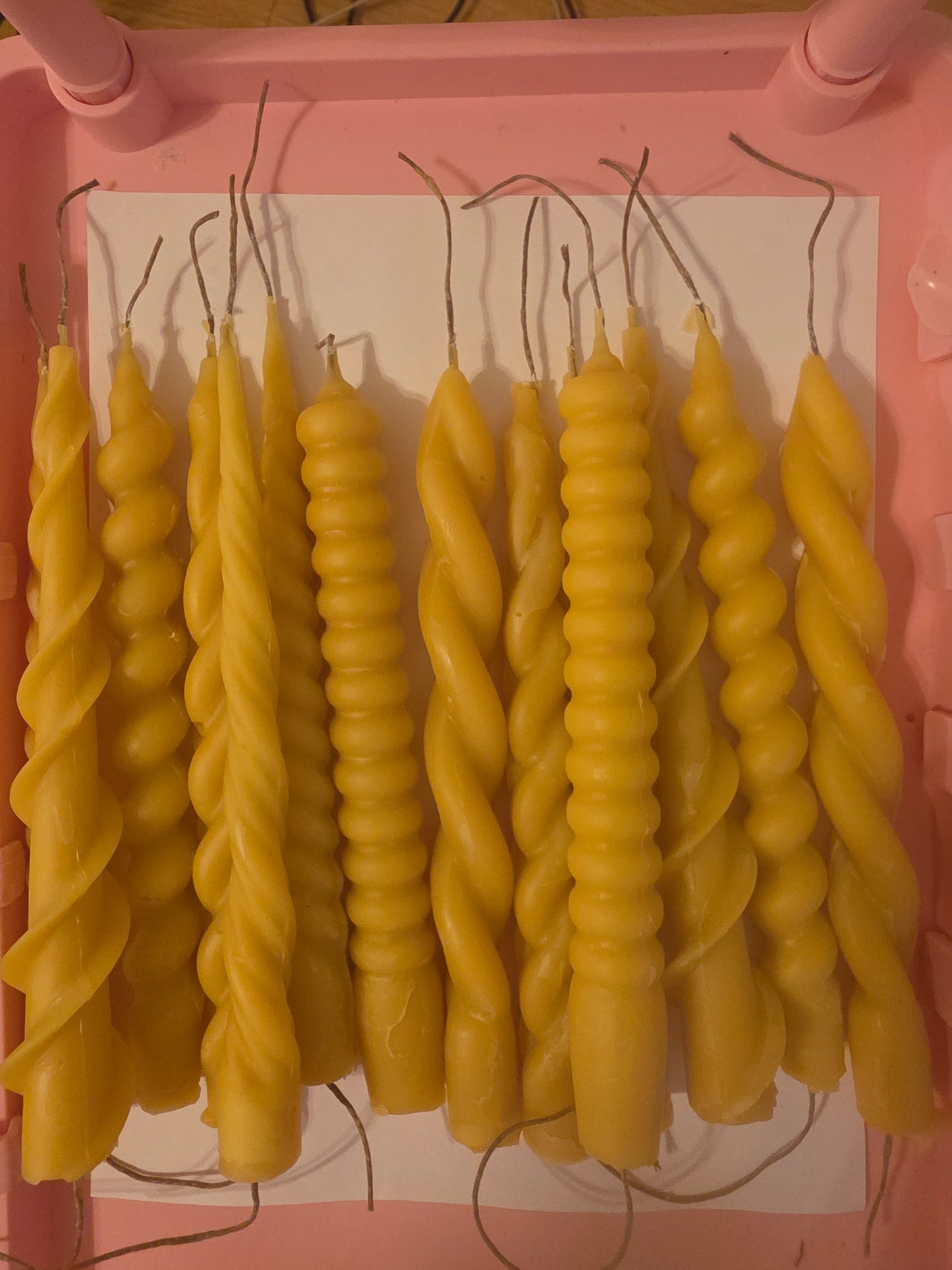 100% Pure KY Beeswax Taper Candles (pack of 2)