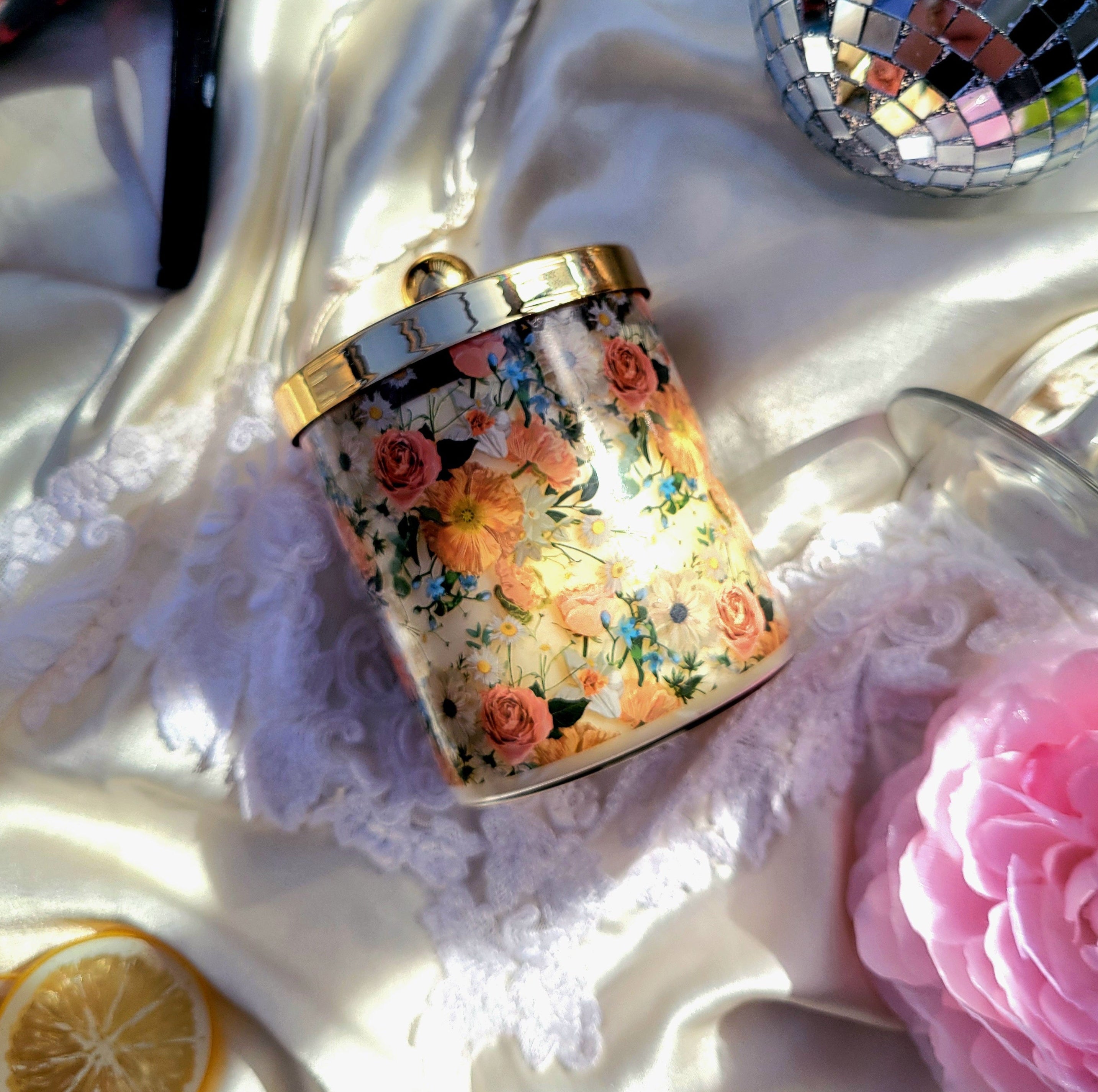 non-toxic beeswax candles with essential oils girls night floral jar candle